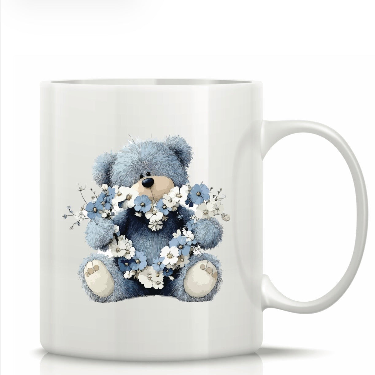 Printed Glass Mug with Cute Illustrations #GM3043