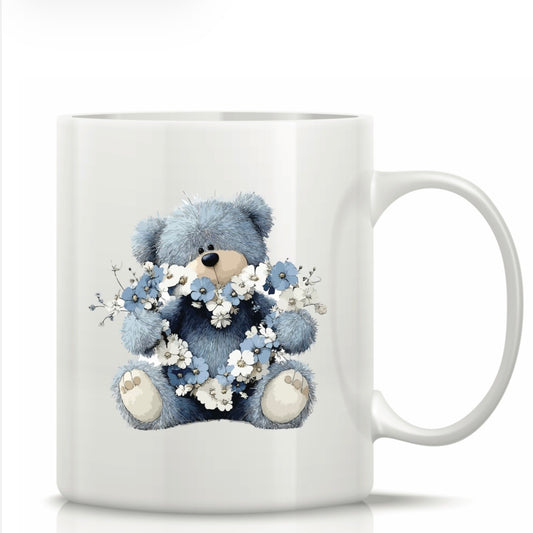 Printed Glass Mug with Cute Illustrations #GM3043