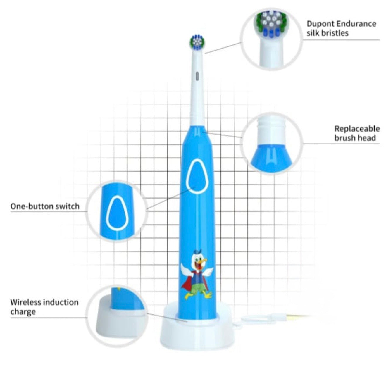 Rotating Electric Toothbrush for kids #TF054