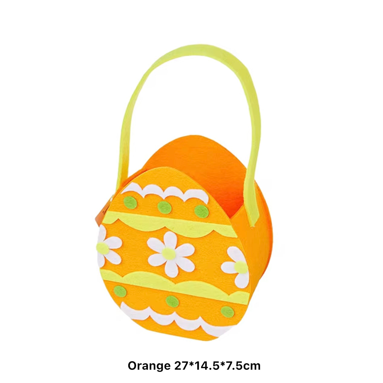 Candy Basket with Handle Felt Easter Egg Hunt Bags #CB1890
