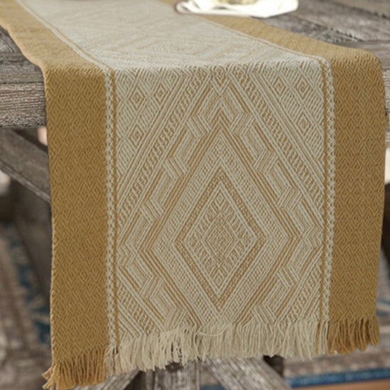 Woven Geometric Table Runner #CV3994