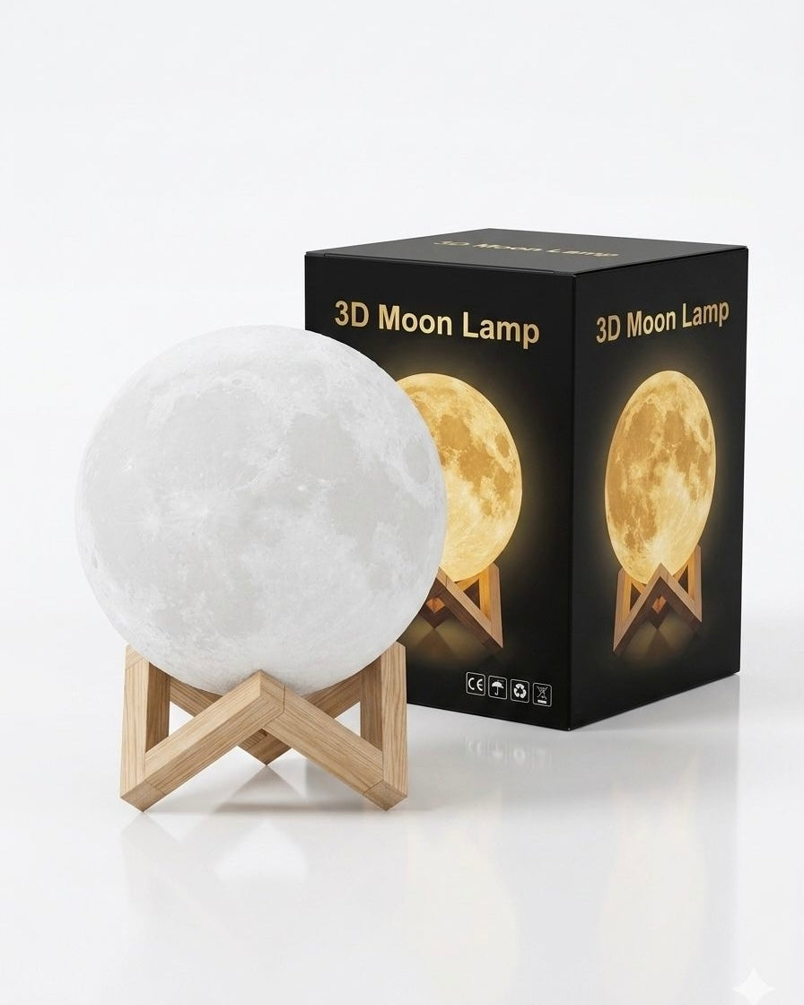 3D Moon Lamp – White Light | 13cm #ML3912