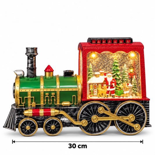 Christmas Musical Light-Up Train Decoration – 30 cm #CD4478