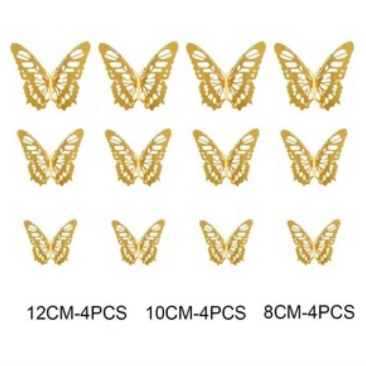 3D Butterfly Decoration x12pcs #GB1232