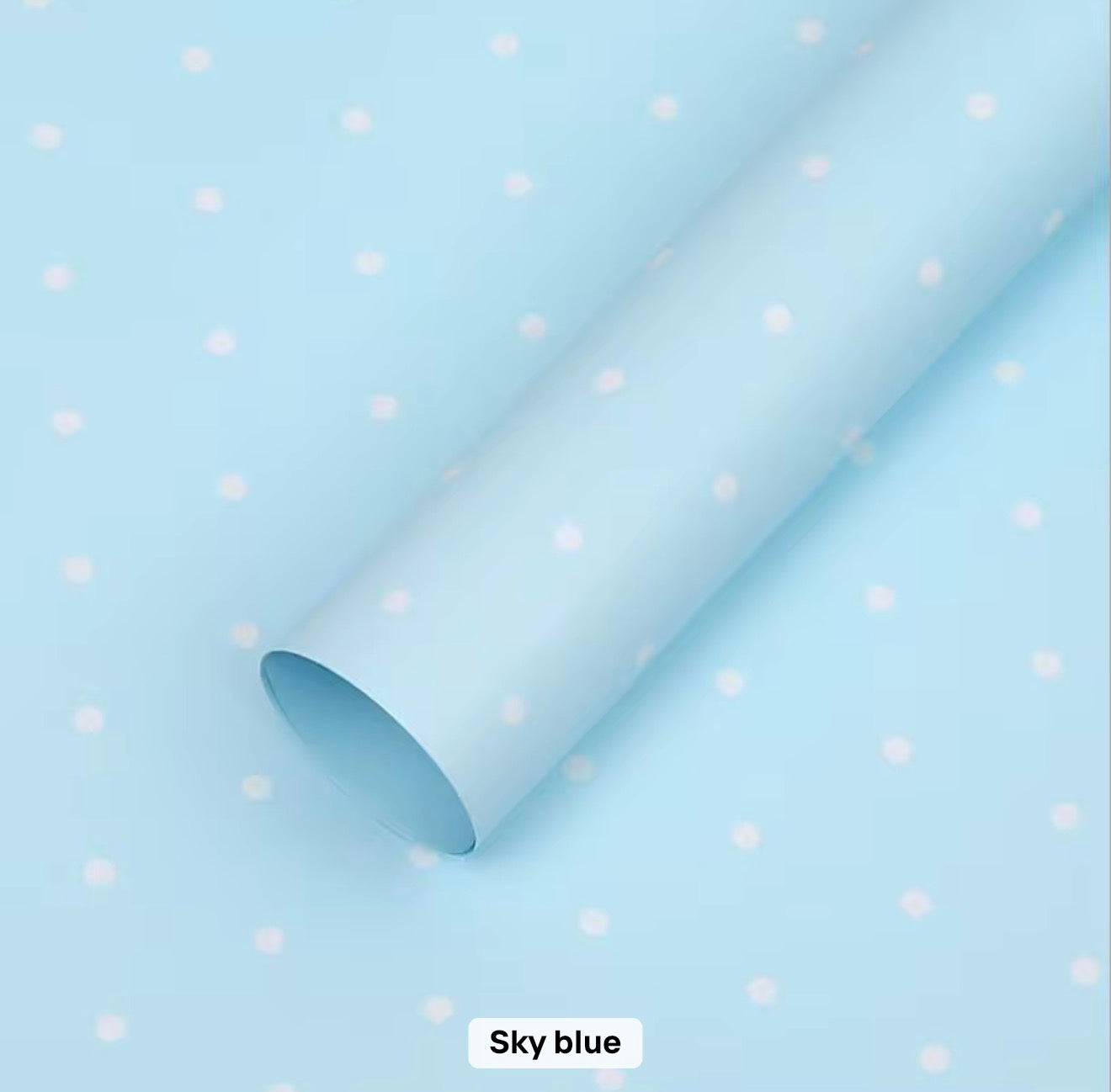 60x57cm Polka Dot Flower Wrapping Paper #WP4081