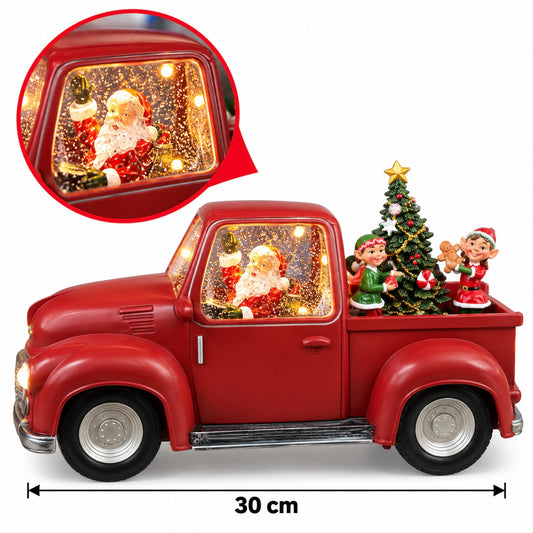 Christmas Musical Light-Up Pickup Truck Decoration – 30 cm #CD4477