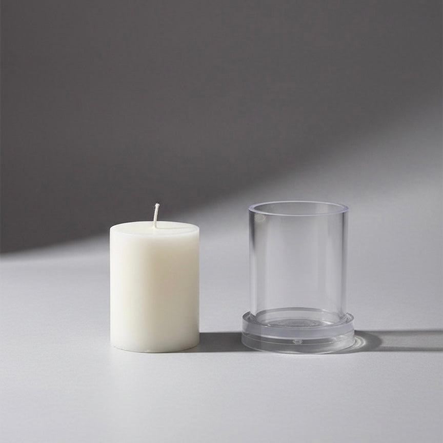 Classic Cylinder Pillar Candle Mold – Round DIY Candle Mold #SM2886