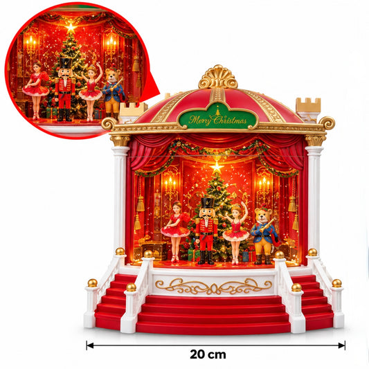 Christmas Musical LED Water Globe Stage Decoration – 20 × 20 cm #CD4483