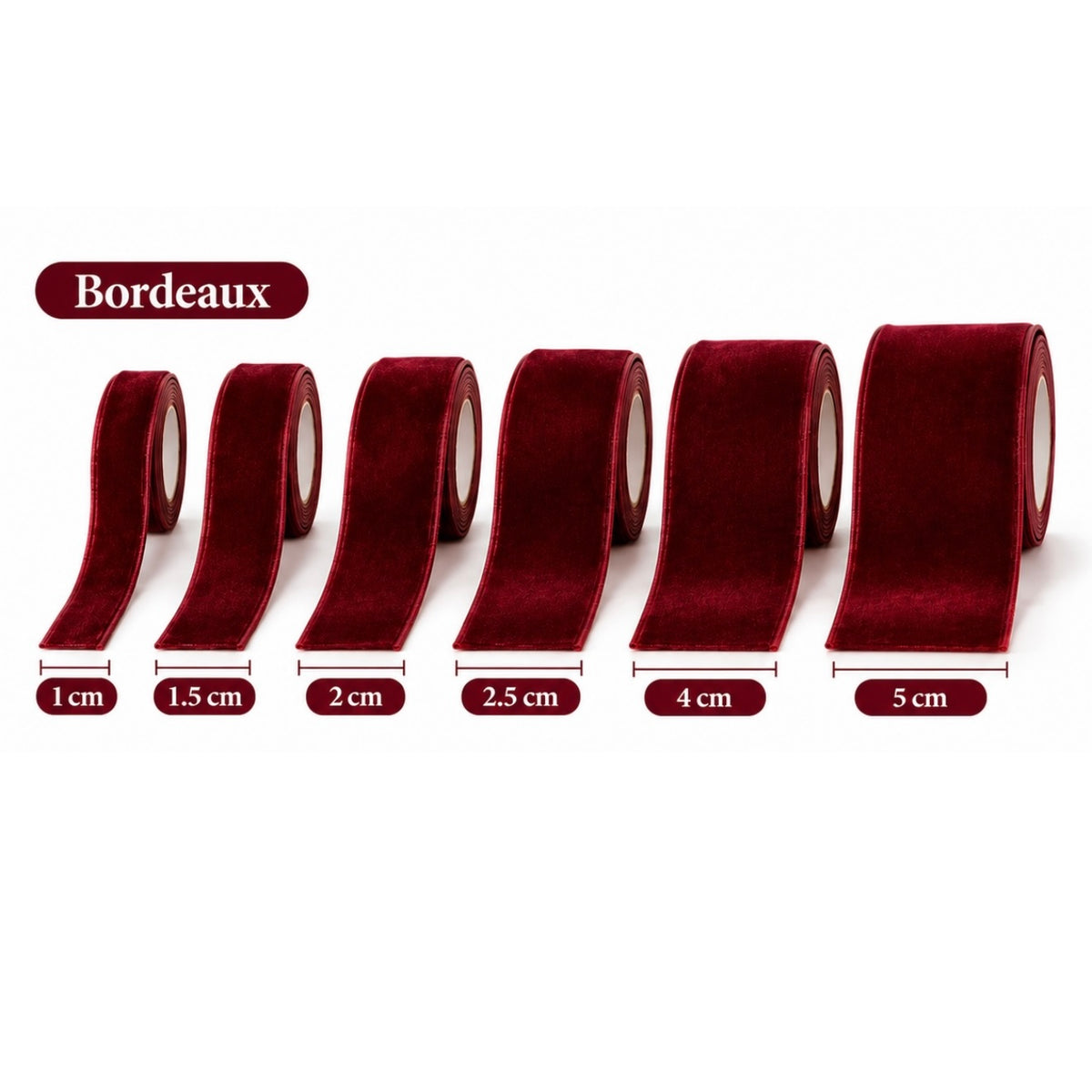 Bordeaux Velvet Ribbon #VR4409