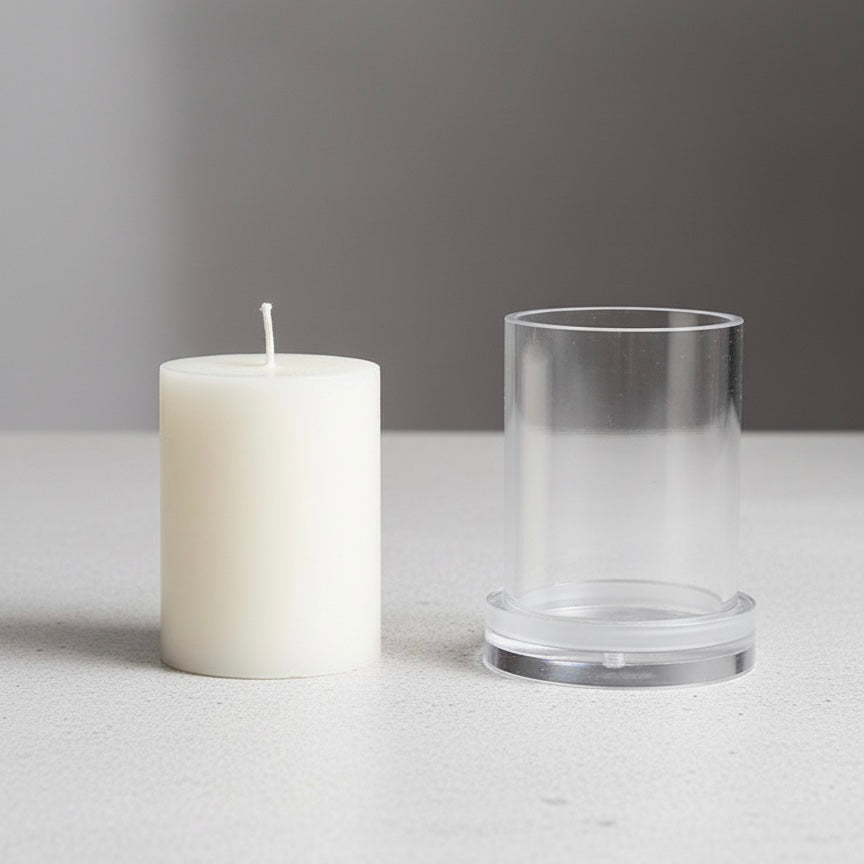 Classic Cylinder Pillar Candle Mold – Round DIY Candle Mold #SM2887