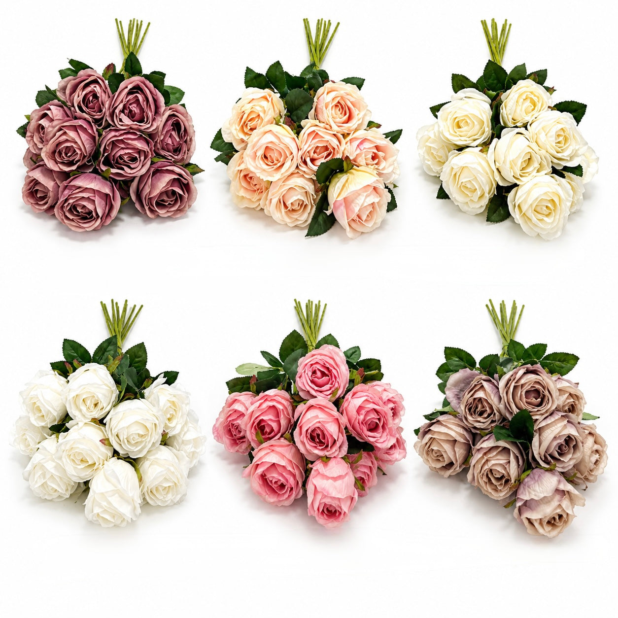 Artificial Rose Bouquet – 10pcs #AF4096