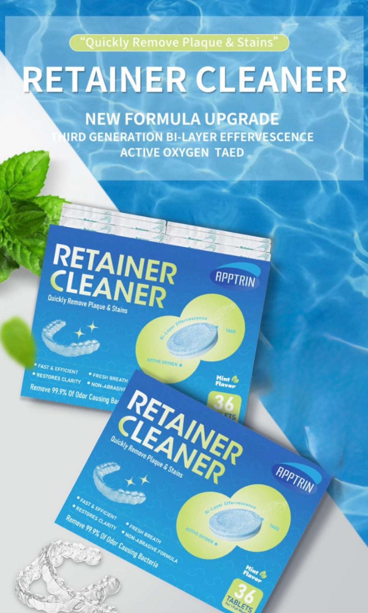 Denture and Retainer and Cleaning Tablets #TF017