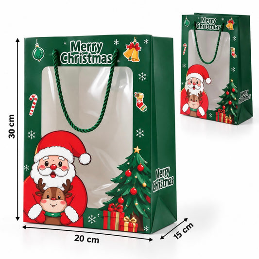 X12pcs Christmas Gift Bag | 20 × 15 × 30 cm #GB4312