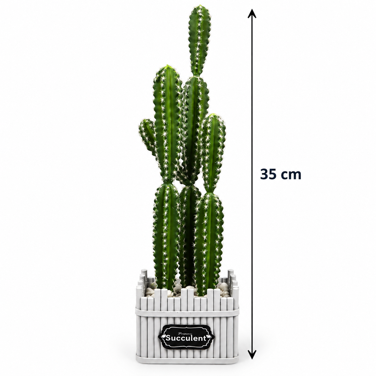Artificial Cactus Plant with Decorative Pot – 35 cm #AF4414