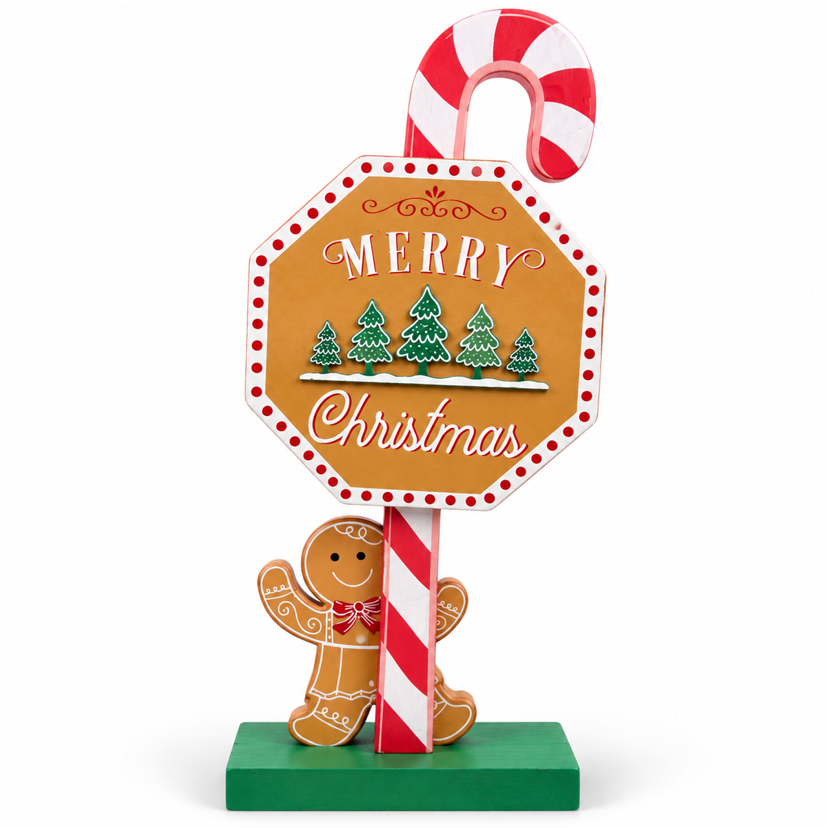 Merry Christmas Signpost Decoration – 38cm #CD4422