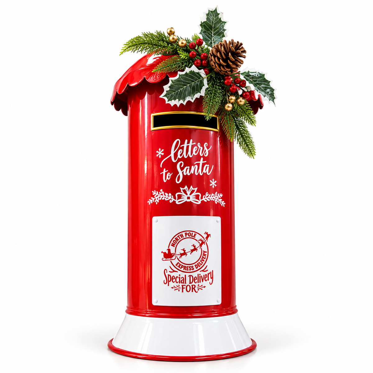 Christmas Red Letterbox Decoration – 55cm #CD4433