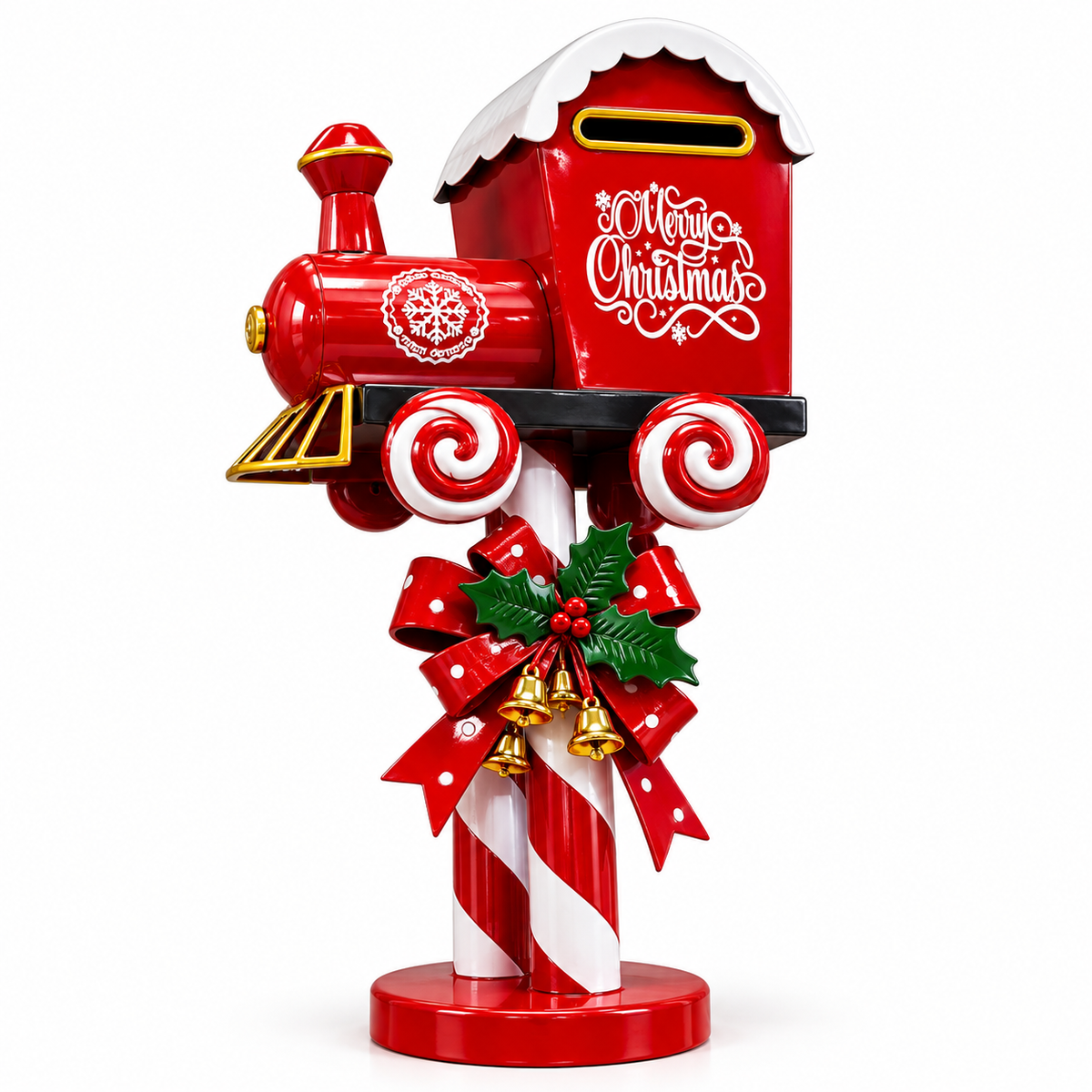 Christmas Train Mailbox Decoration – 50cm #CD4434