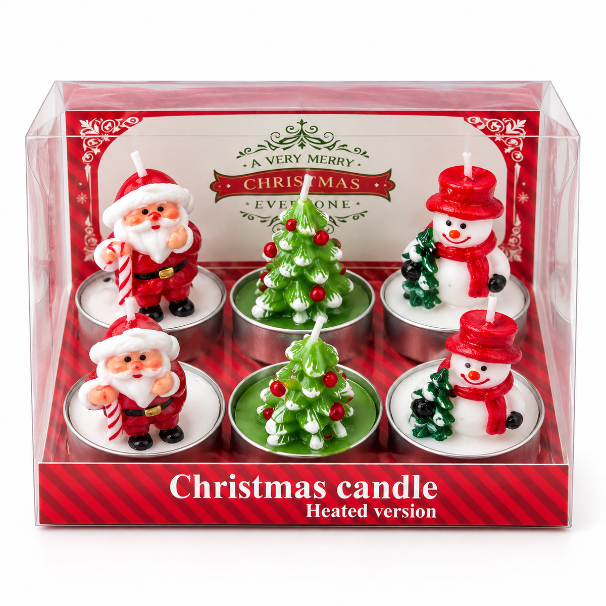 Christmas Character Tealight Candles Set of 6 #CD4499
