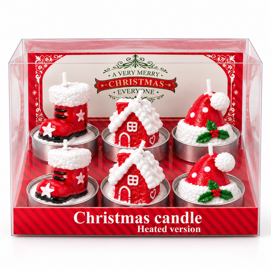 Christmas Character Tealight Candles Set of 6 #CD4500
