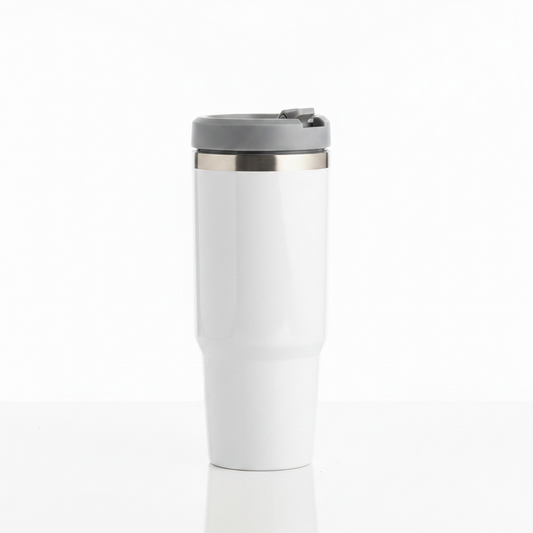 900ml Sublimation Travel Mug with Lid – White #SB3176
