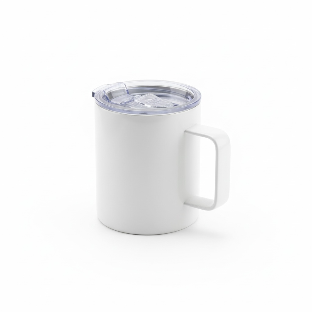 420ml Sublimation Thermal Mug with Lid – White #SB3174