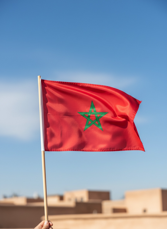 POLYESTER MOROCCAN FLAG #PF3253