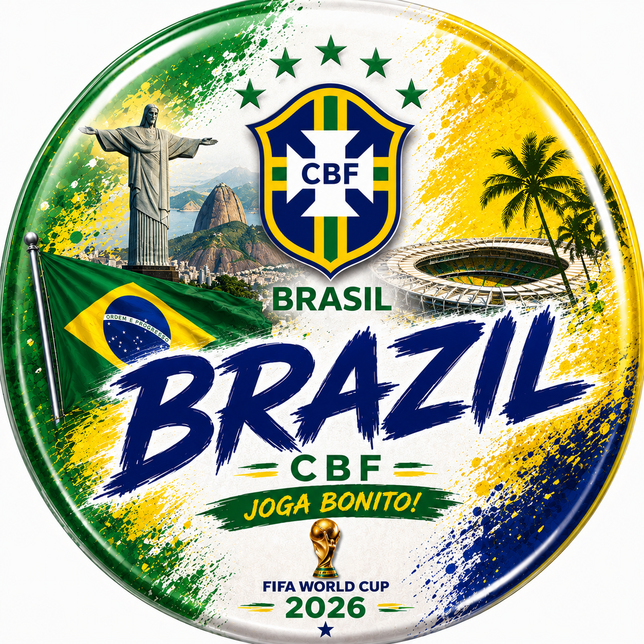 X3pcs World Cup 2026 Fan Badge #PM3278