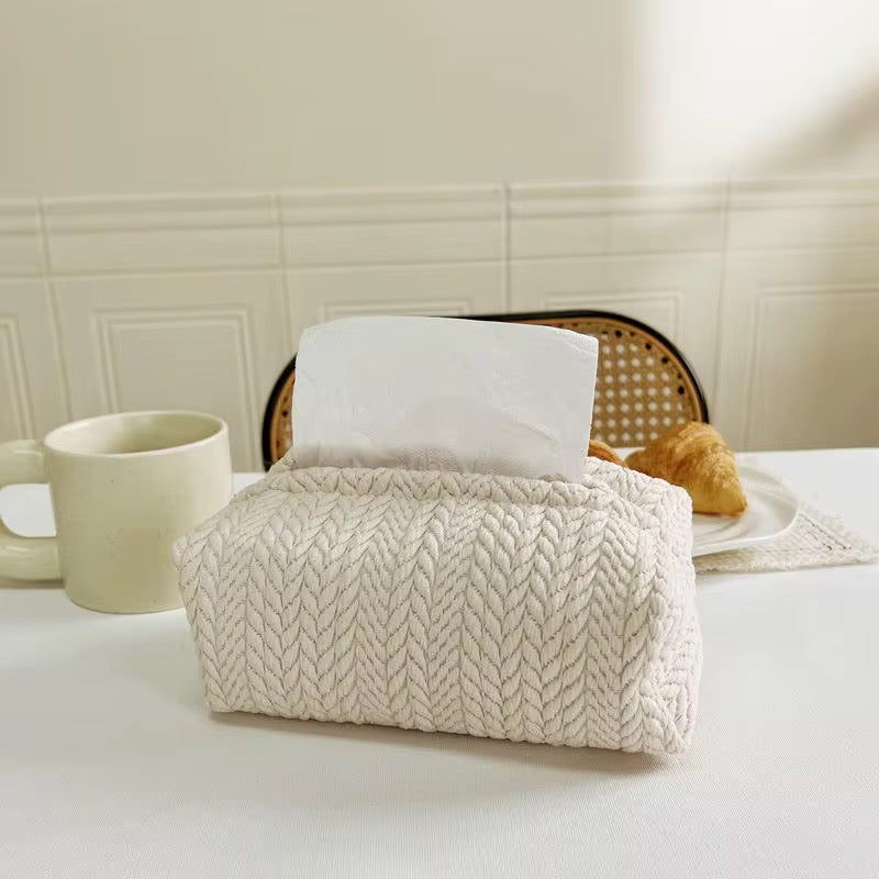 Knitted Tissue Box Cover #CV3982