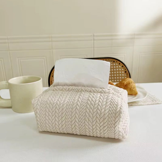 Knitted Tissue Box Cover #CV3982