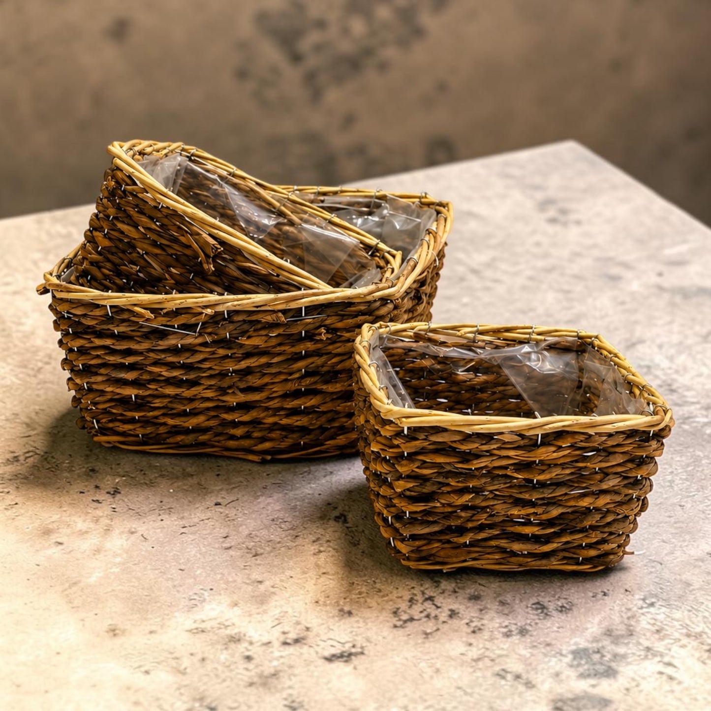 Natural Handwoven Storage Basket Set #HB3944