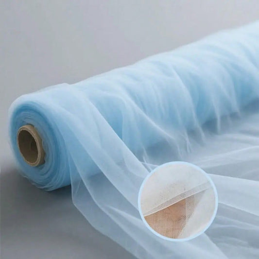 1M Blue Premium Soft Tulle Fabric Roll #BC3964