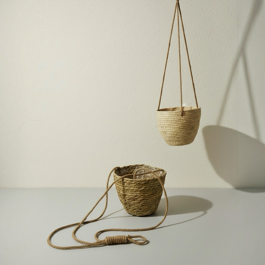 Natural Hanging Rope Planter Basket #RB3965