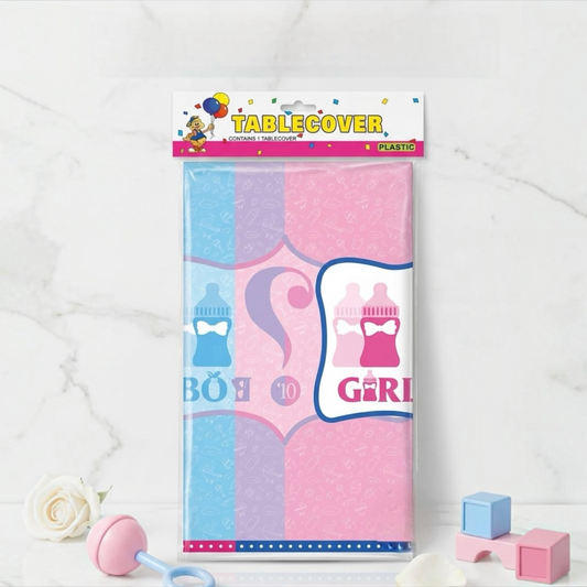 Gender Reveal Plastic Table Cover #PB3992