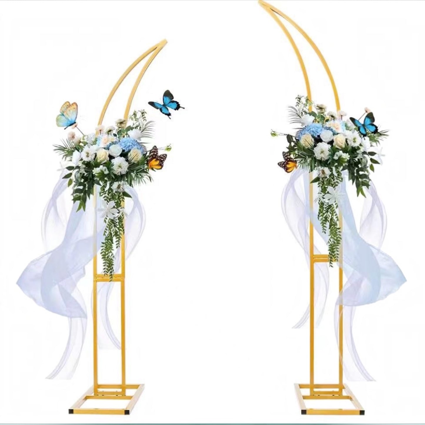 Elegant Double Arch Metal Backdrop Set #MS4020