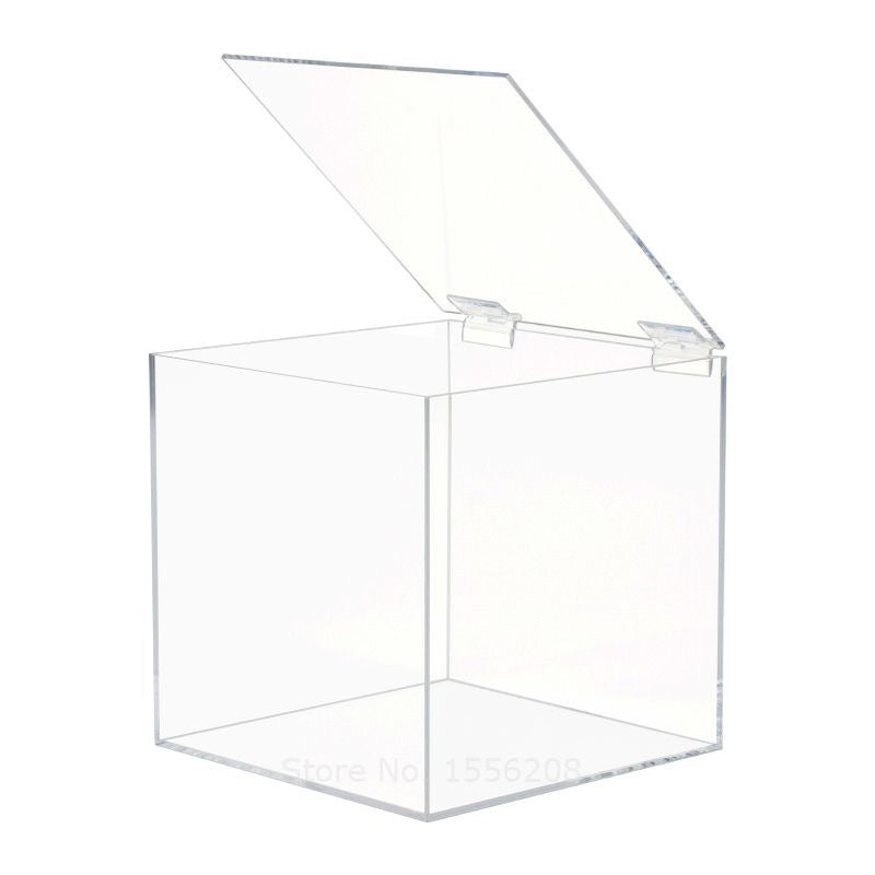 1pc - Clear Acrylic Display Box with Hinged Lid #AB4071