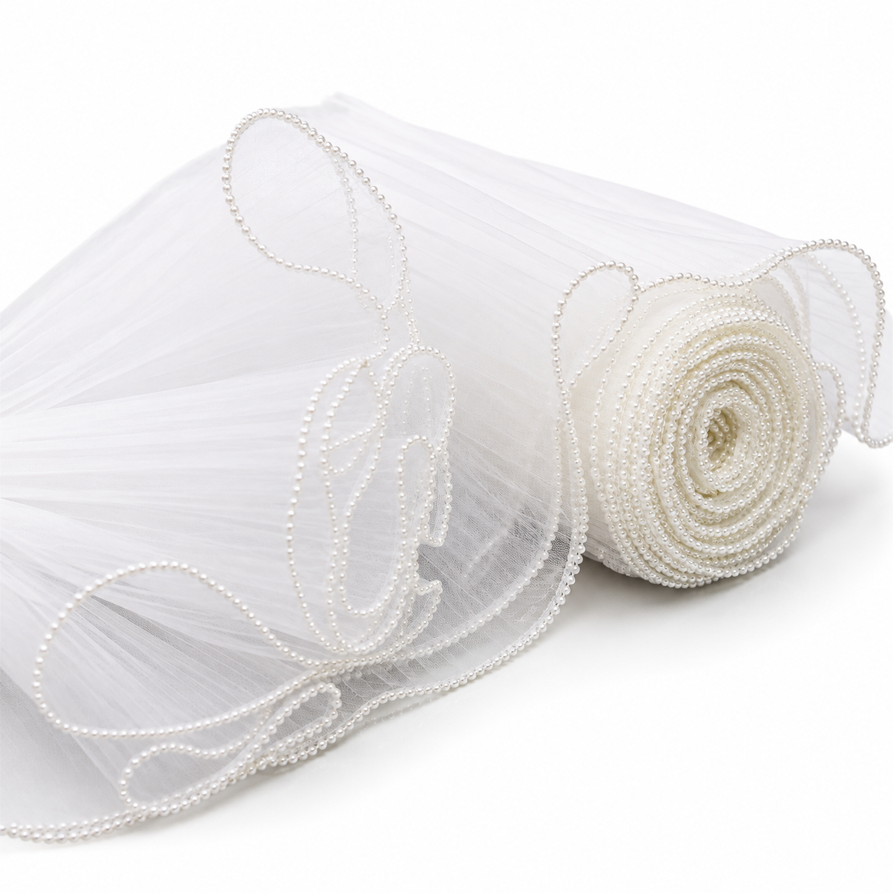 360x28cm / Pearl-Edge Wrapping Ribbon #WP4077