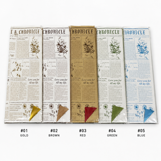 60x57cm Newspaper Print Wrapping Paper #WP4079