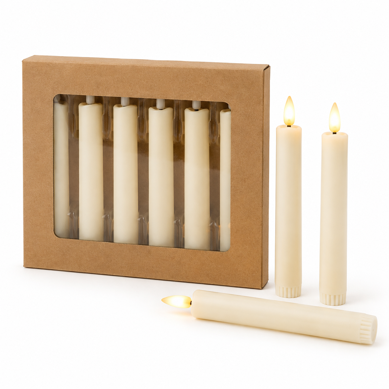 LED Taper Candles – 6pcs #EC4088