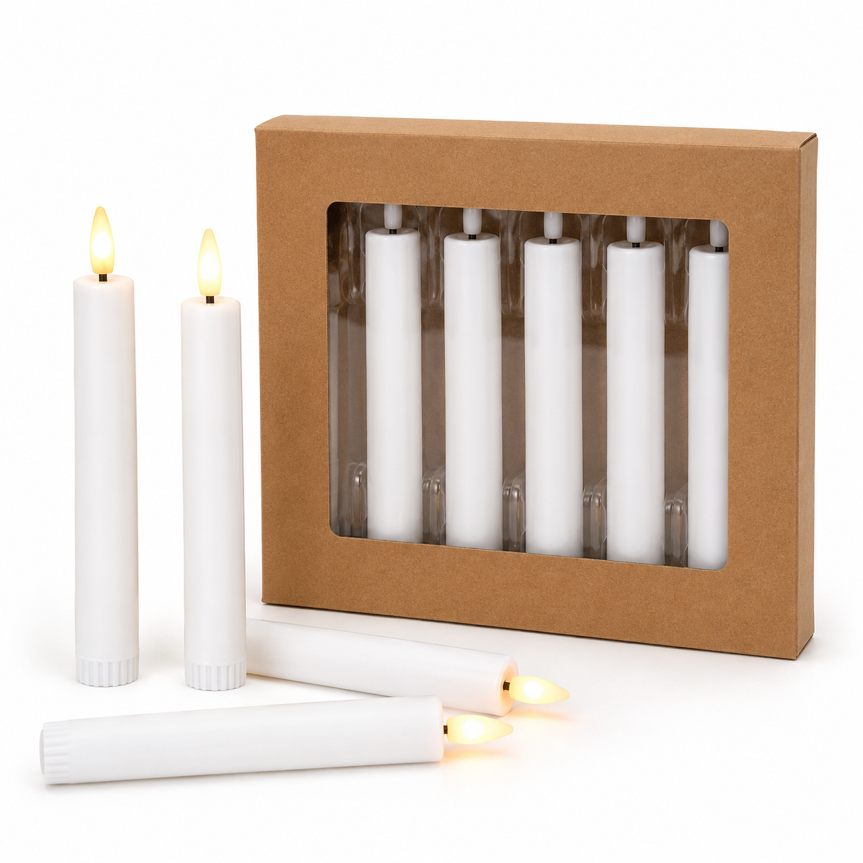 LED Taper Candles – 6pcs #EC4089