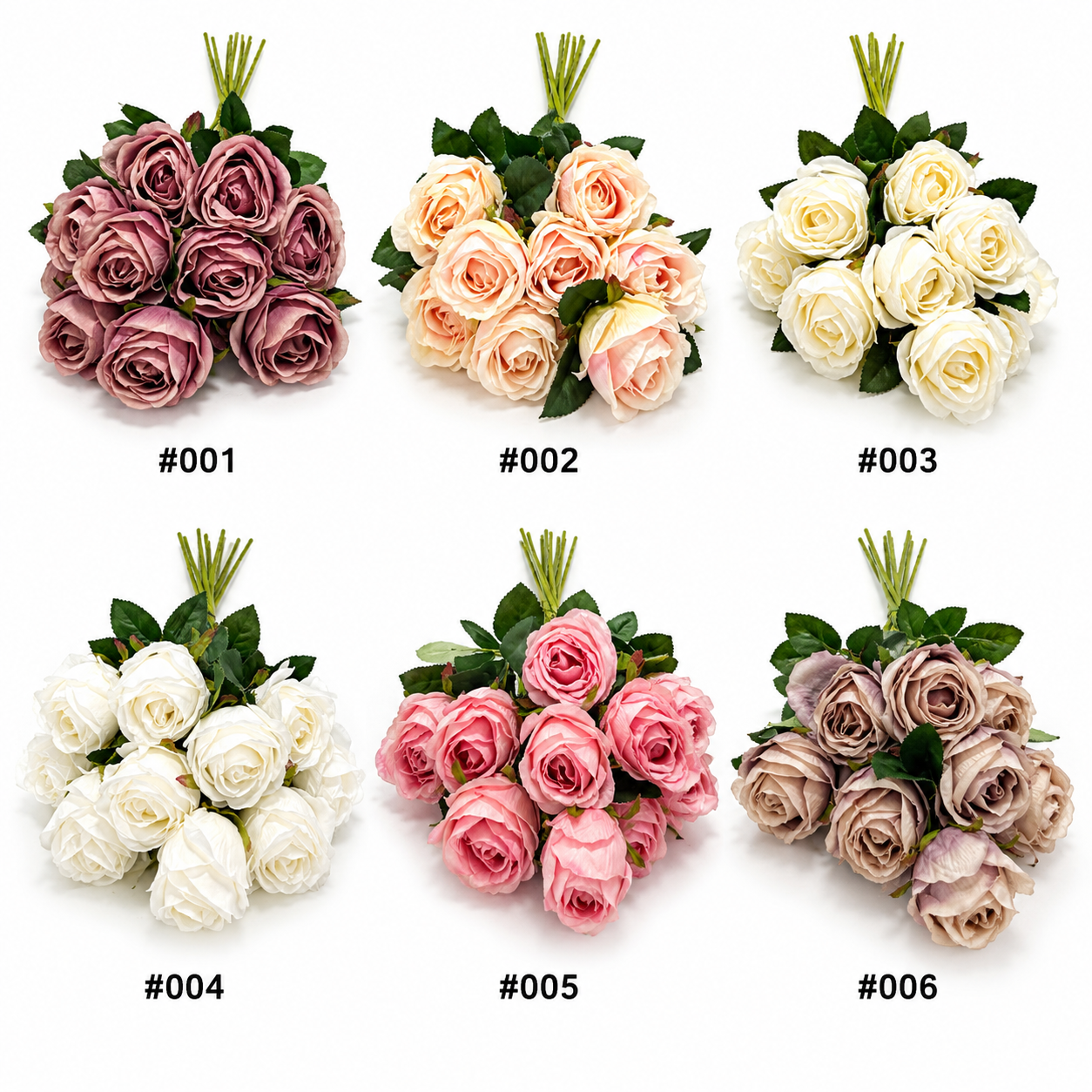 Artificial Rose Bouquet – 10pcs #AF4096