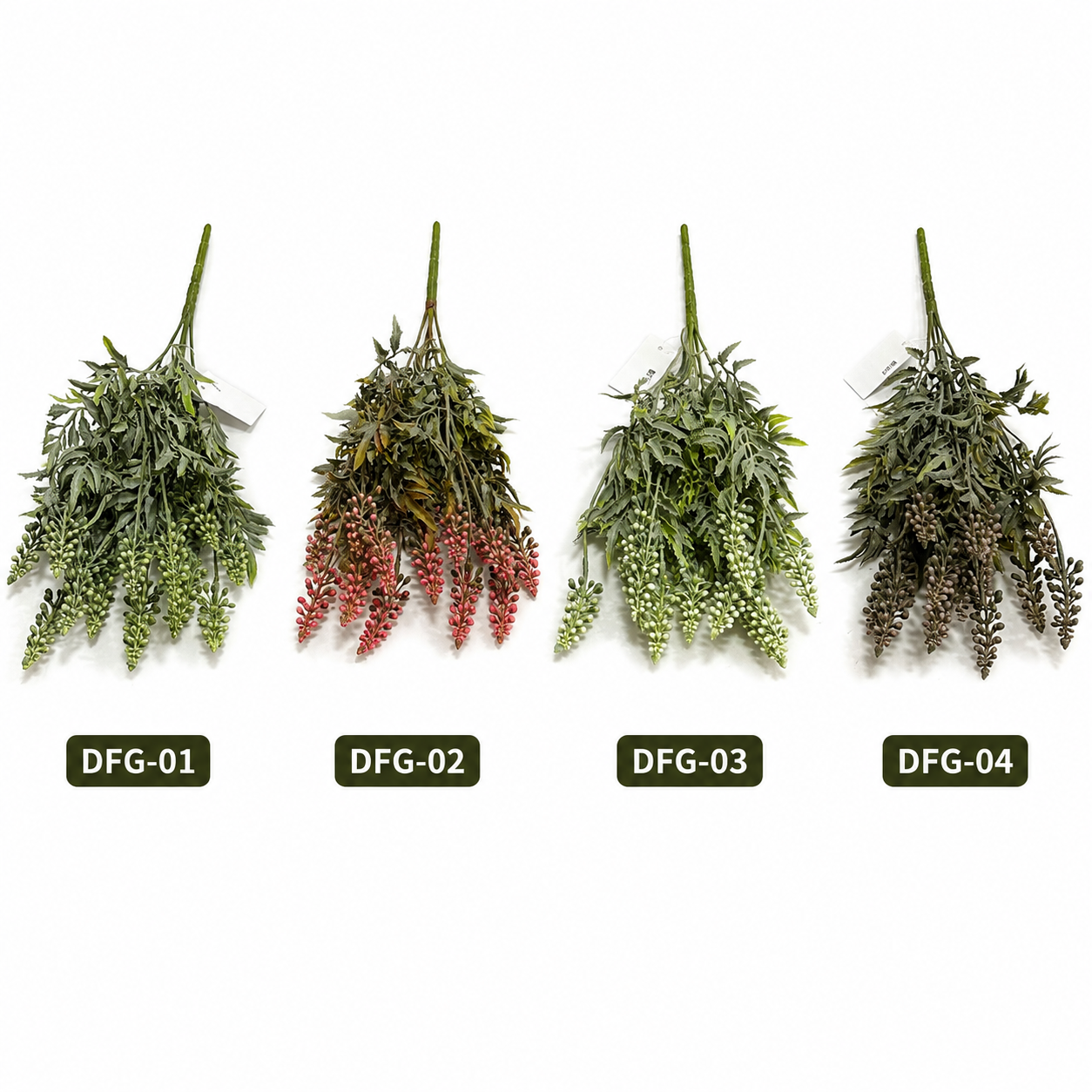 Artificial Hanging Berry Foliage Bush #AF4162