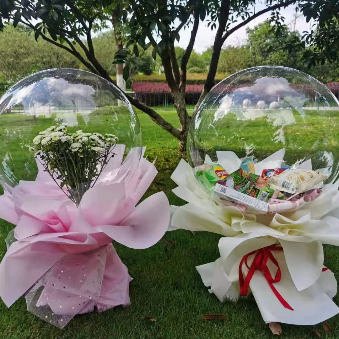 X1pc - Clear Bubble Balloon – Stretchy Plastic #BB4167