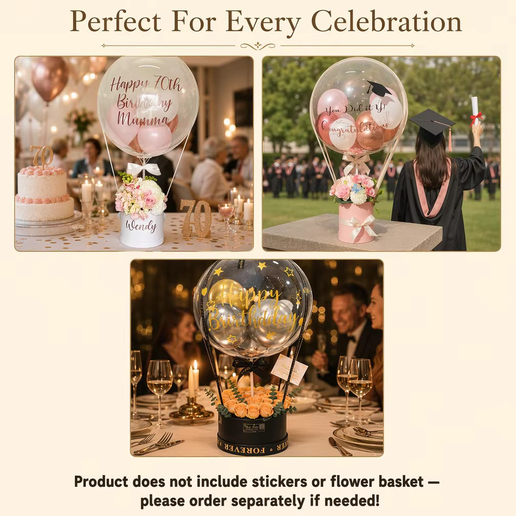 X1pc - Clear Bubble Balloon – Stretchy Plastic #BB4167