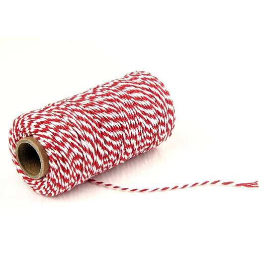 200m Red & White Baker’s Twine #RR4191