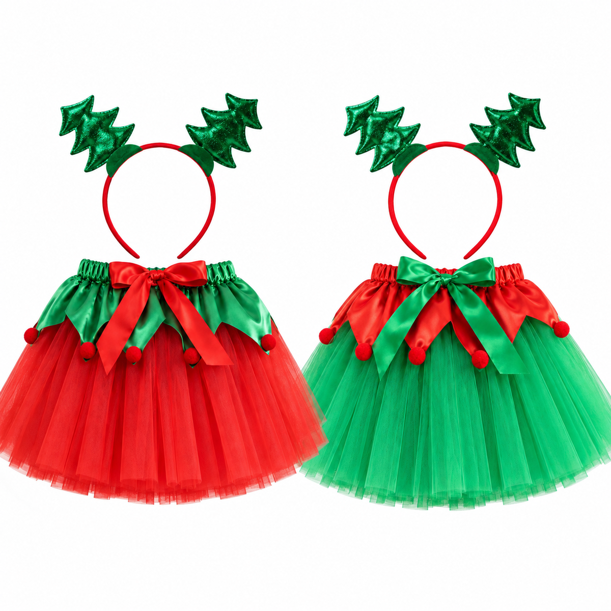 Christmas Tutu Skirt & Headband Set #CD4291