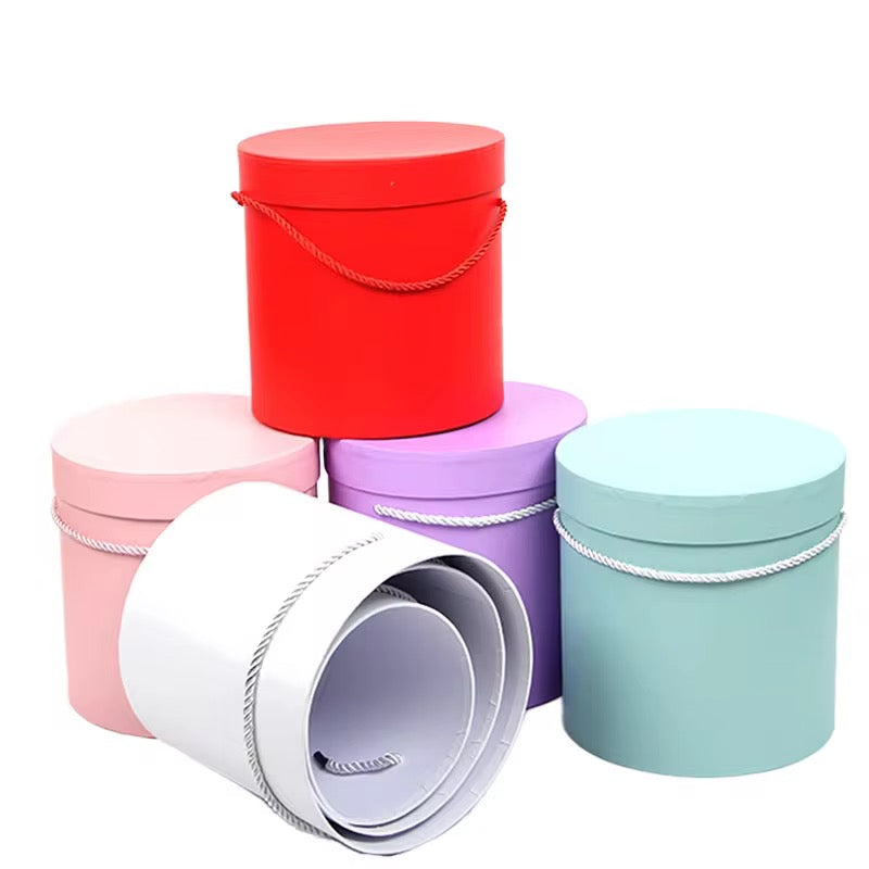 Round Flower Gift Box Set – 3 Pieces #GB4319