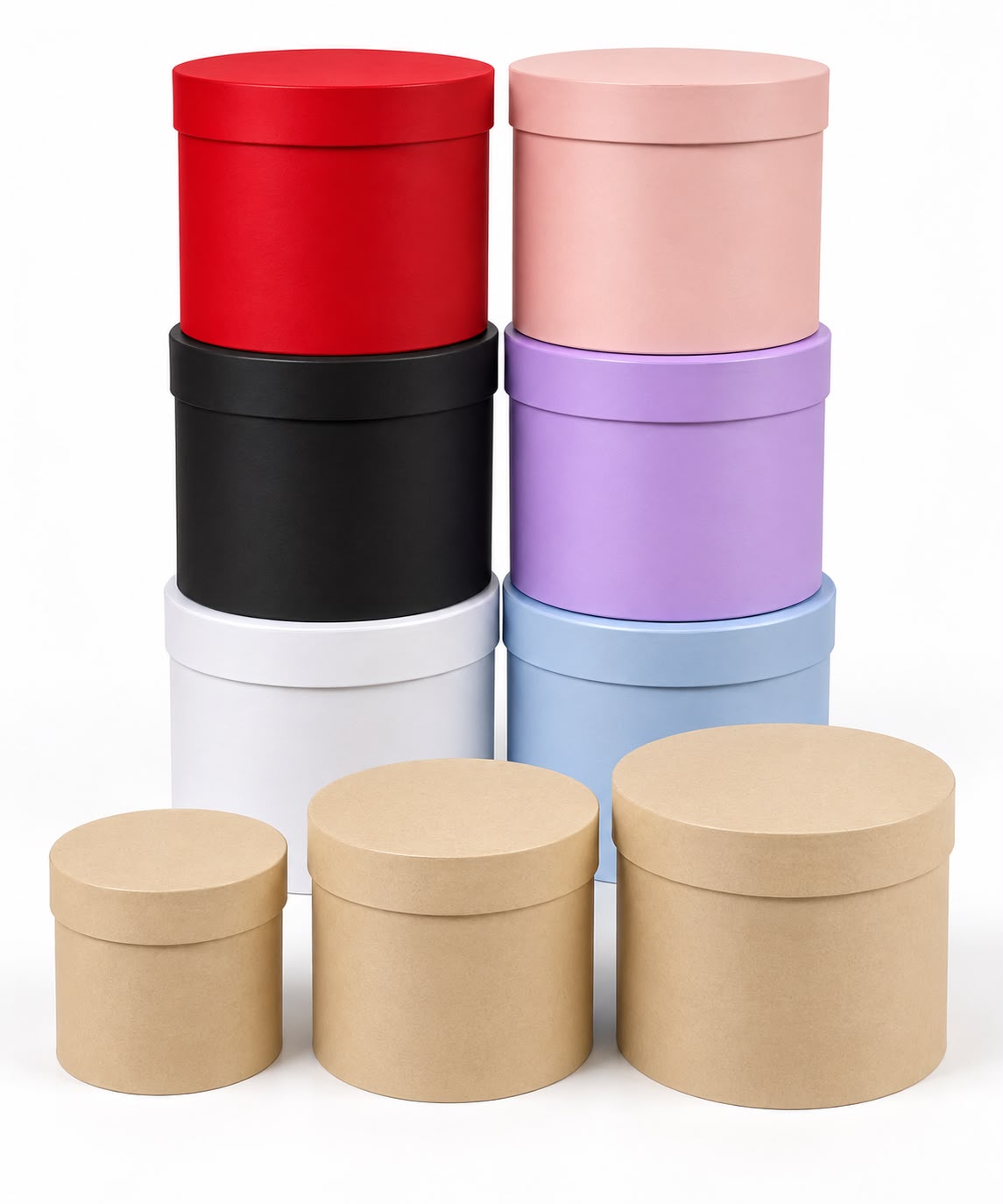 Round Flower Gift Box Set – 3 Pieces #GB4319