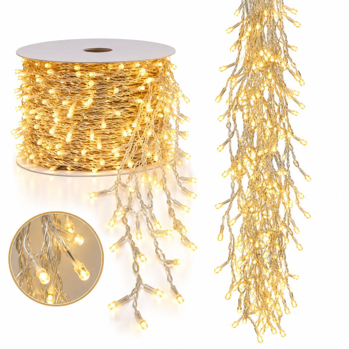 LED Christmas Waterfall String Lights – 500 LEDs, 3 Meters #CL4340