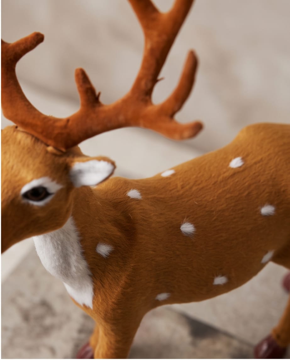 Decorative Standing Christmas Reindeer – 38cm #CD4545