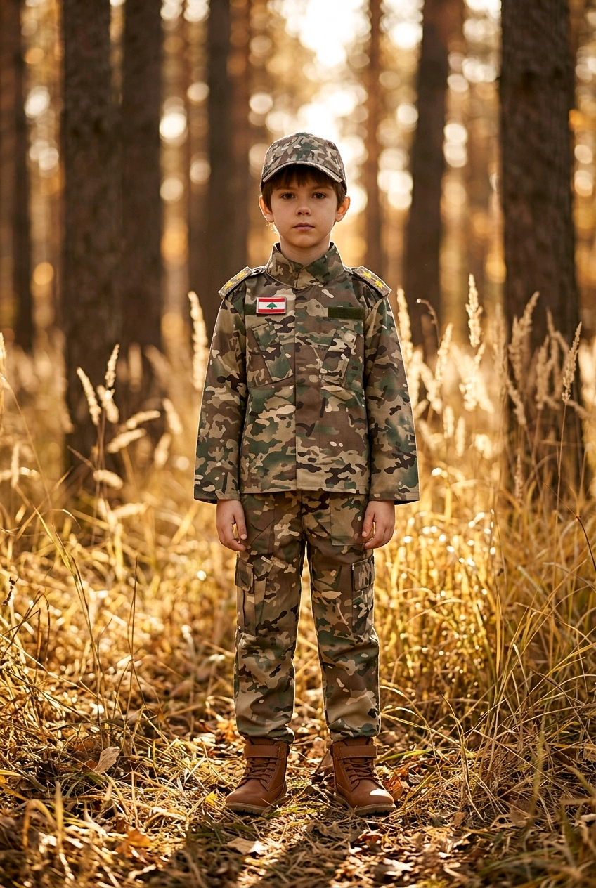 Lebanese Army Camouflage Uniform Costume Set #AS4562